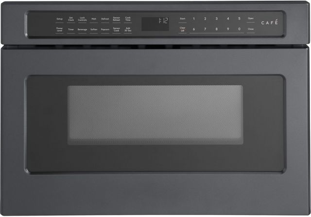 Café™ 1.2 Cu.Ft. Matte Black Built In Microwave Drawer