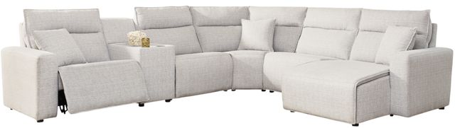 Signature Design by Ashley® Modmax II 6-Piece Stone Power Reclining Right-Arm Facing Sectional with Chaise and Console-0