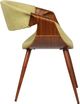 Armen Living Butterfly Green/Walnut Dining Arm Chair-4