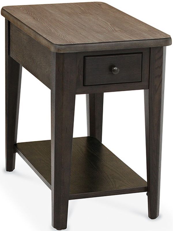 Peters-Revington™ Casual Choices™ Light Gray Chairside Table with Dark Gray Base-0