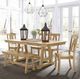 Liberty Furniture Lindsey Farm 6-Piece Natural Trestle Dining Table Set-1