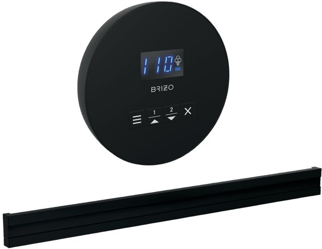 Brizo Mystix™ Matte Black Elemental Round and Bilateral Steam Set-0