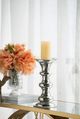 A & B Home Silver Pillar Candle Holder-4