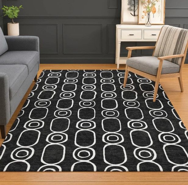 Dalyn™ Rug Company The Reserve TR6 Black 5'x8' Area Rug-4