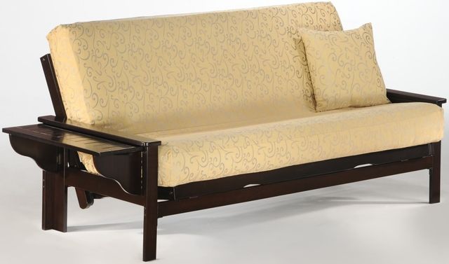 Night & Day Furniture™ Seattle Dark Chocolate Queen Moon Glider Futon-1