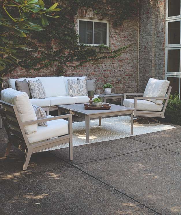 Lane Venture® Santa Rosa White Square Cocktail Table-2