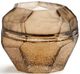 Giftcraft Beige/Gold Small Carved Glass Vase-0
