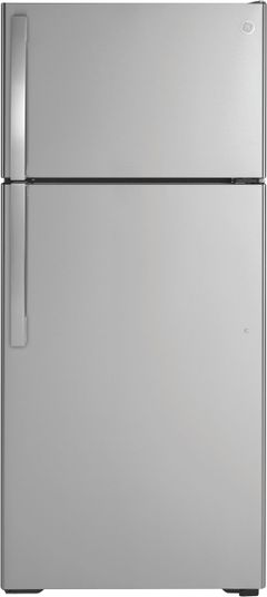 GE® 28 in. 16.6 Cu. Ft. Stainless Steel Top Freezer Refrigerator