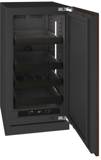 U-Line® Seamless Collection 18" 3.5 Cu. Ft. Panel Ready  Beverage Center with Solid Door-3