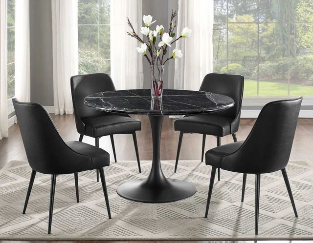 Steve Silver Co. Colfax Black Upholstered Dining Side Chair-2