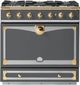 La Cornue CornuFé 90 Albertine 36" Graphite Pro Style Dual Fuel Range-0
