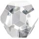 A & B Home Clear Polygon Crystal Decorative Accent-1