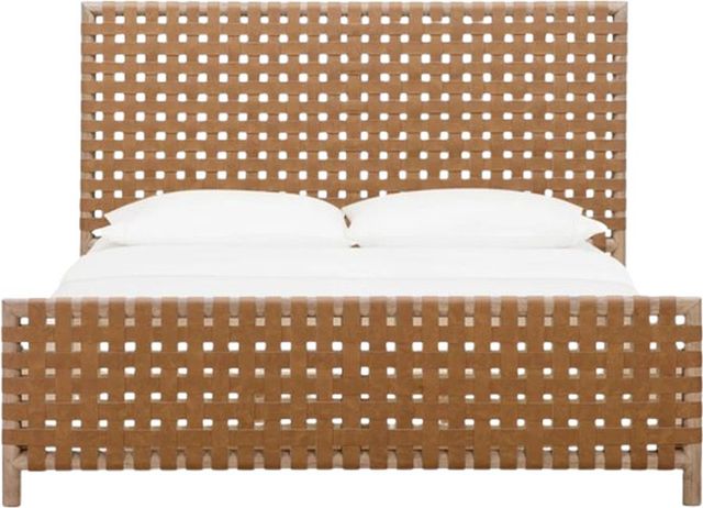 Modus Furniture Dorsey Ginger/Granola Eastern King Woven Panel Bed-3