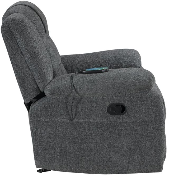 New Classic® Home Furnishings Redondo Dark Gray Manual Glider Recliner-4