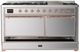 Ilve® Majestic III 60" Stainless Steel Pro Style Dual Fuel Liquid Propane Range with Solid Door and Copper Trim-2