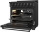 Thor Kitchen® Gordon Ramsay 36" Black Freestanding Pro Style Liquid Propane Range with Precision Knob Control in Black-4