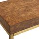 Uttermost® Moran Brown Console Table with Gold-Plated Frame-4