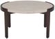 Flexsteel® Palette Beige Short Bunching Table with Brown Base-1