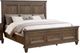 New Classic® Home Furnishings Mariana Vintage Mocha Queen Panel Bed-0