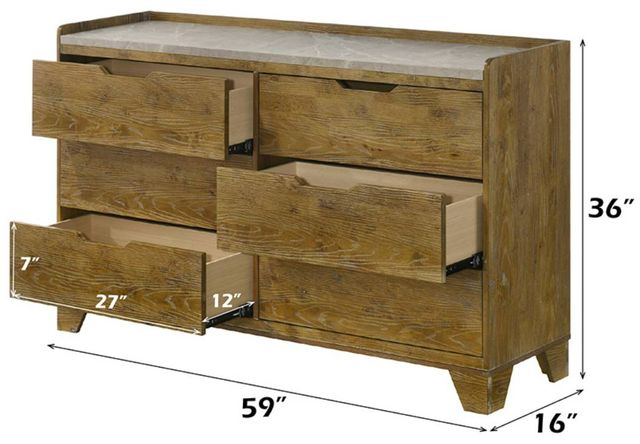 ACME Furniture Garcia Light Aspen Brown Dresser-2