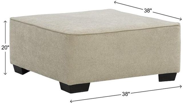 Albany Industries Glenrock Beige Cocktail Ottoman-2