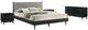 Armen Living Artemio 4-Piece Black King Panel Bedroom Set-0