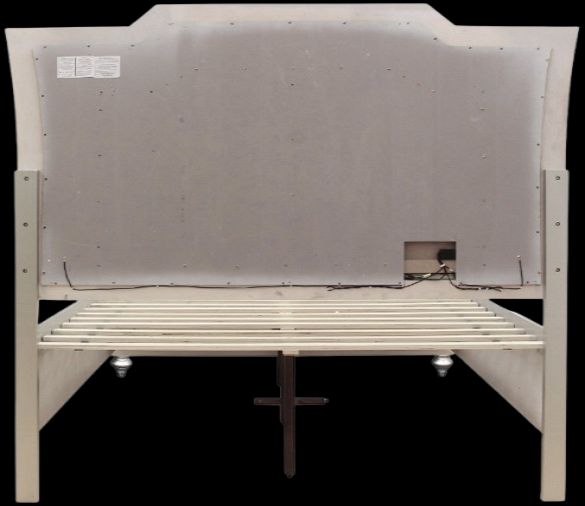 ACME Furniture Kaitlyn Champagne Eastern King Panel Bed with LED and Storage-3