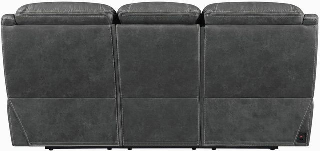 Coaster® Hemer Upholstered Power^2 Dark Grey Sofa-2