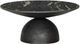 Four Hands Corbett Polish Black Coffee Table with Hammered Grey Base-0