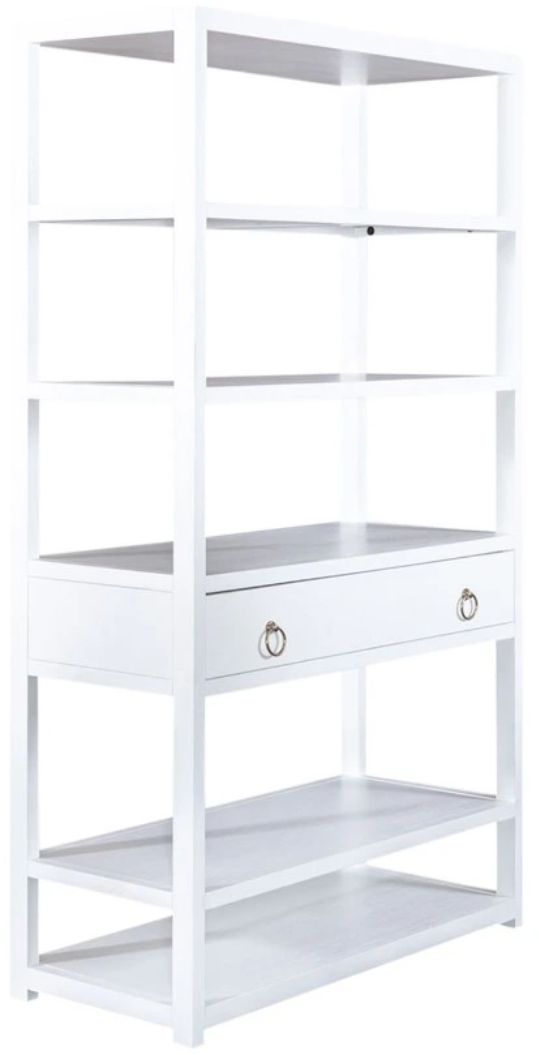 Liberty Furniture East End Wirebrushed White Accent Bookcase-0