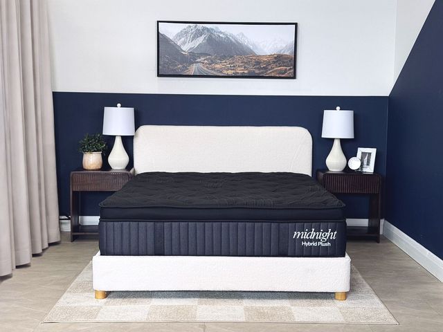 Dreamstar Bedding Hybrid Collection Midnight 13" Hybrid Plush Euro Top Queen Mattress-1