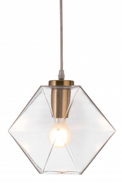 Zuo® Modern Jenny Gold Ceiling Lamp-0