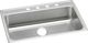 Elkay Lustertone® Classic Lustrous Satin 31" x 22" x 5" 2-Hole Single Bowl Drop-In ADA Sink-0