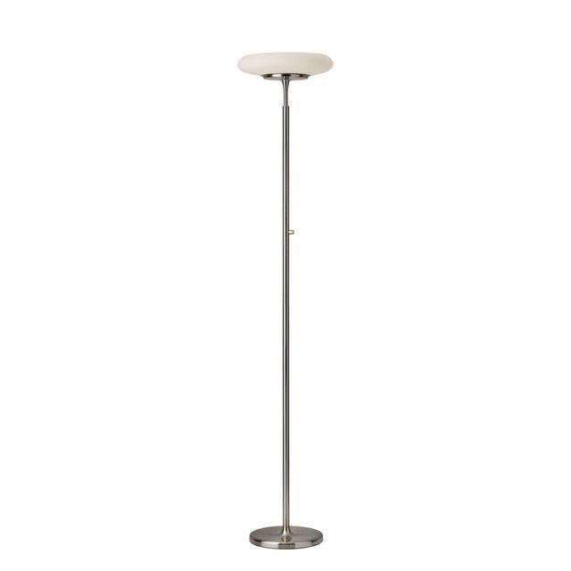 Adesso® Hubble Brushed Steel LED Torchiere-0