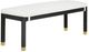 TOV Furniture Amara Charcoal/Cream Woven Rattan Bench-0