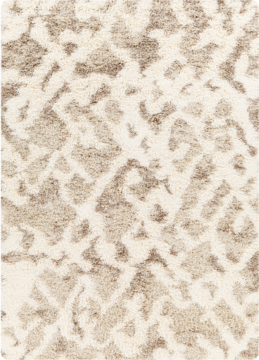Surya Ultra Shag Beige/Off-White 5'x7' Area Rug-0
