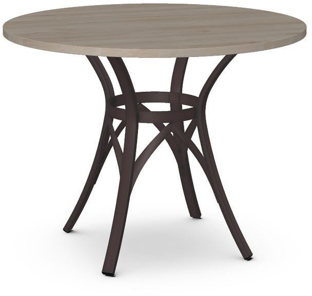 Amisco Customizable Kai 39" Thermo Fused Laminate Round Table-0
