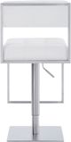 Armen Living Michele White Swivel Bar Stool-3