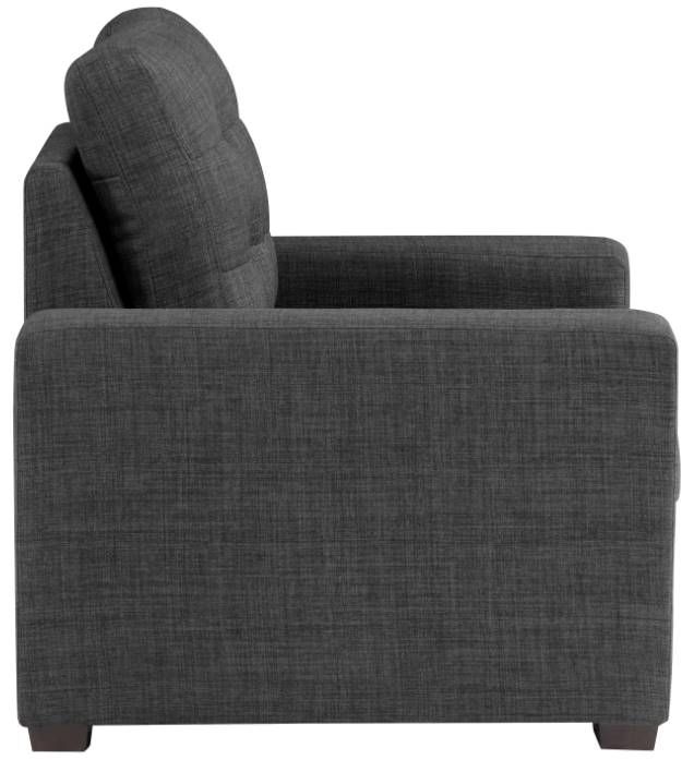 Homelegance® McCafferty Dark Gray Accent Chair with Pull-Out Ottoman-3