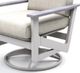 Telescope Casual Wexler Cushion Chat Height Swivel Rocker with Rustic Arms-1
