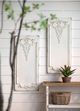 A & B Home 2-Piece White Large Rectangle Wall Panel Art Set-5