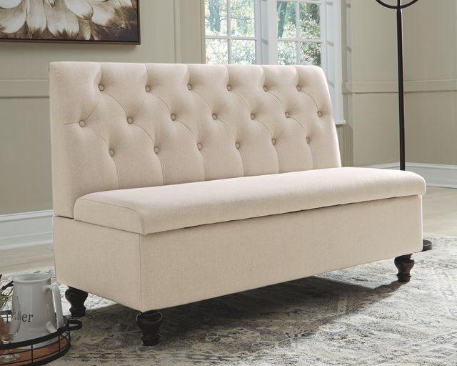 Signature Design by Ashley® Gwendale Light Beige Storage Bench-3