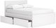 Signature Design by Ashley® Onita White Full Panel Platform Bed with 1 Side Storage-4