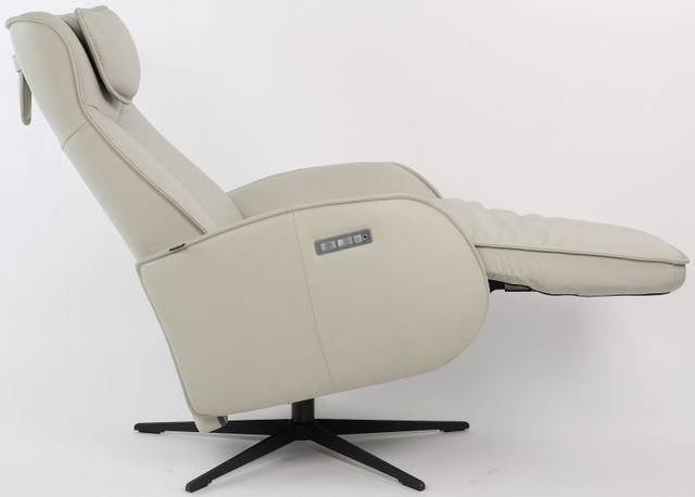 Fjords® Modern Living Axel Shadow Grey Medium Dual Motion Swivel Recliner-1