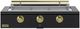 Caliber™ Rockwell Social 3-Burner Matte Black Built-In Natural Gas Grill with Brass Hardware-0