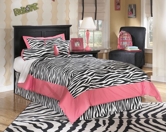 Signature Design by Ashley® Maribel Black Youth Twin Panel Headboard-2