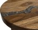 International Furniture Direct Silver Brown Chairside Table-3