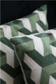 A & B Home Green/White 18"x18" Throw Pillow-5