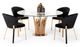 VIG Furniture Modrest Glass/Rosegold Round Dining Table-3