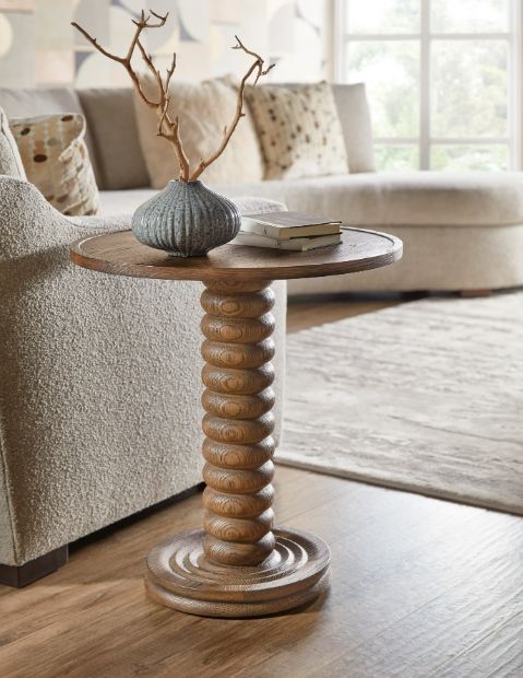 Hooker® Furniture Commerce and Market Spindle Natural Accent Table-1